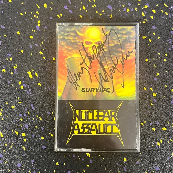 Nuclear Assault - Survive Cass - **Autographed Rare
